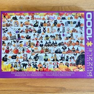 Halloween Pets 1000 Piece Puzzle Dogs Cats Eurograghics